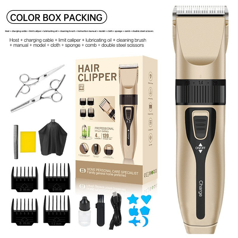 Rechargeable Hair Clipper with Stainless Steel Blades