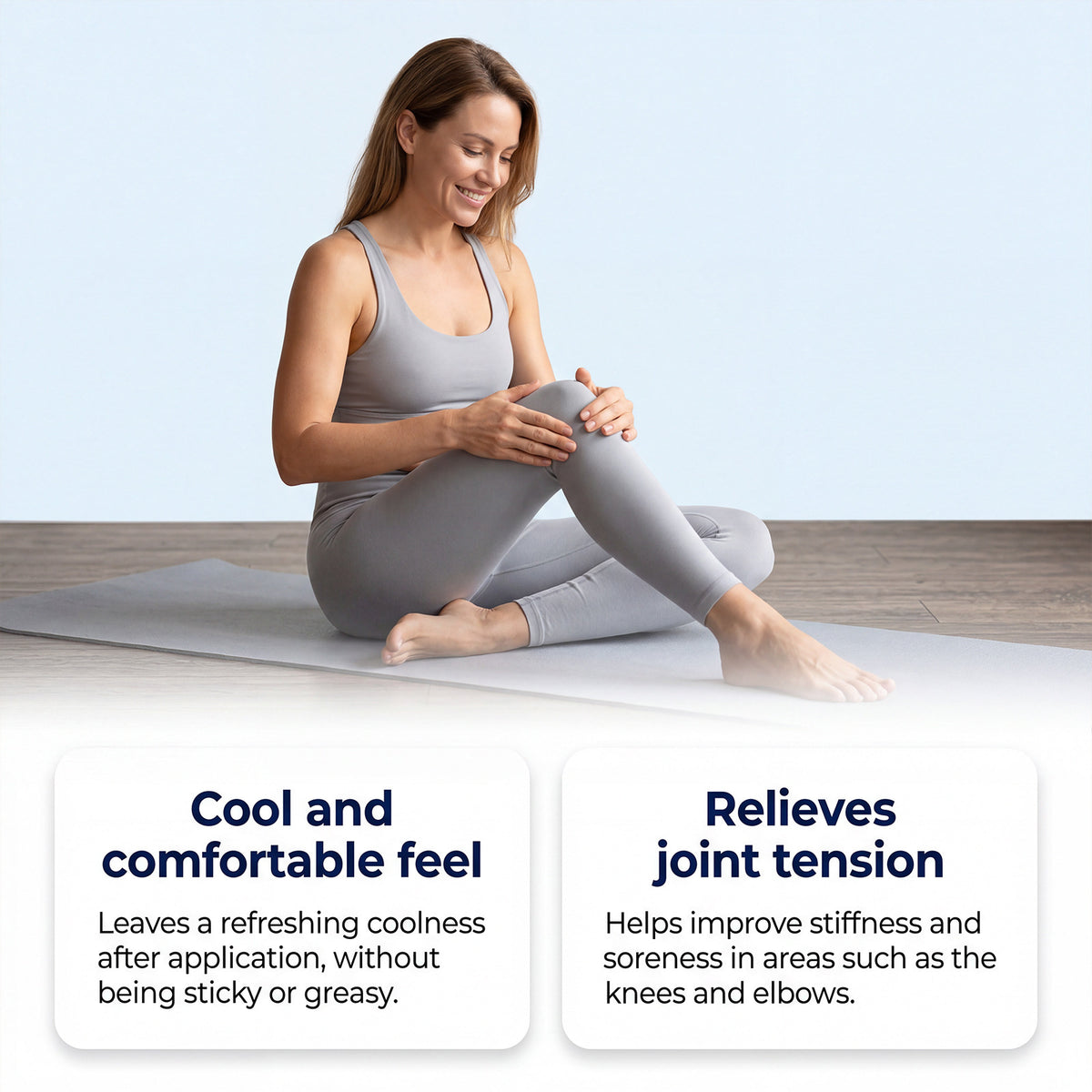 Comfortable and cooling massage gel