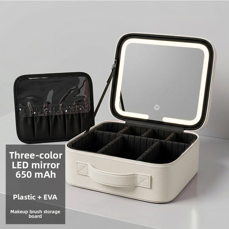 LED Lighted Makeup Bag with Mirror