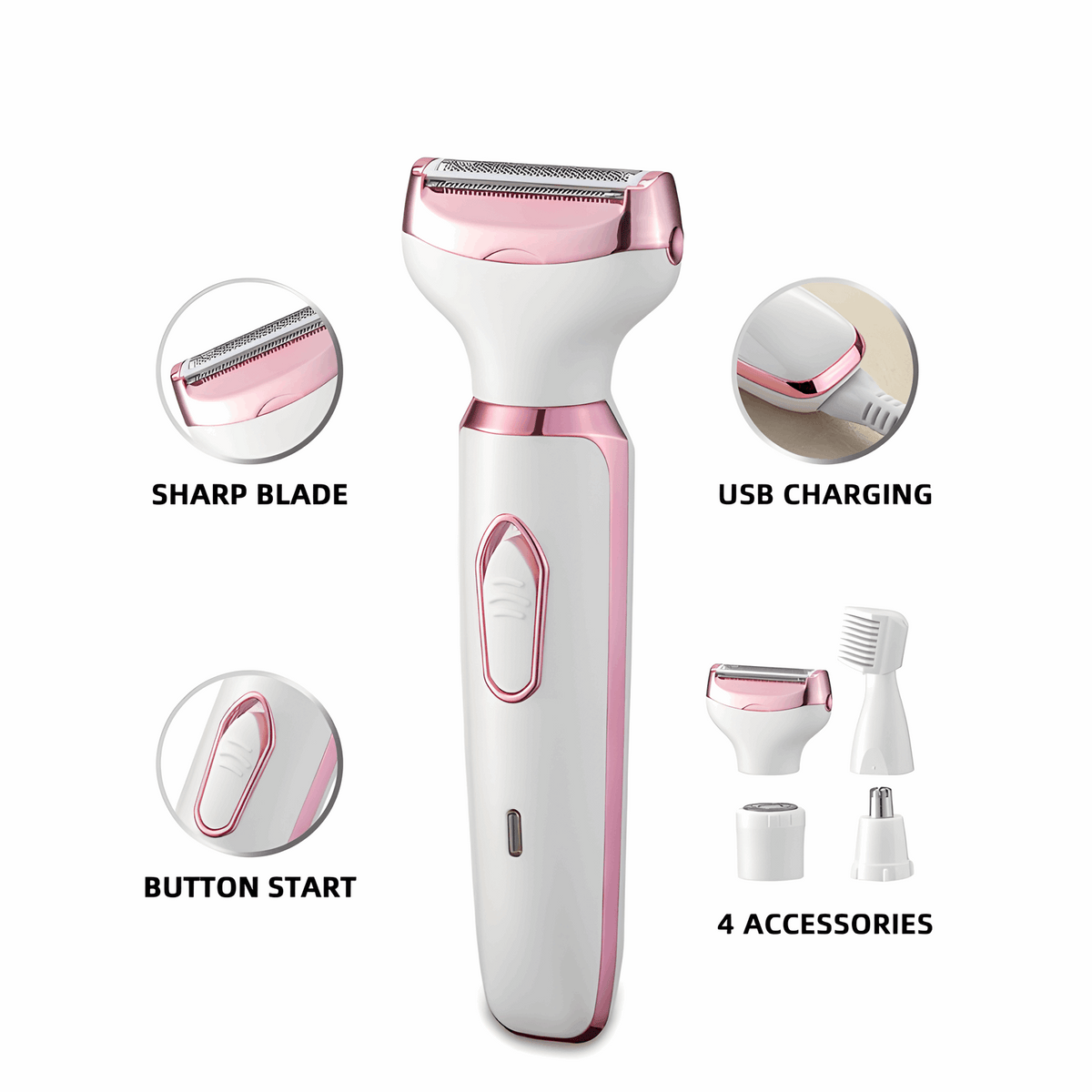 4-in-1 Women's Body Shaver
