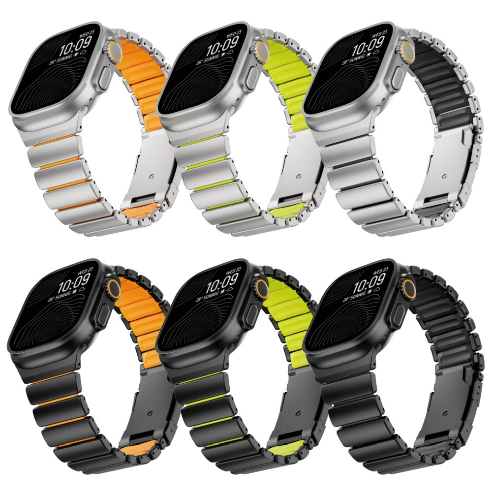 Titanium Silicone Strap for Apple Watch