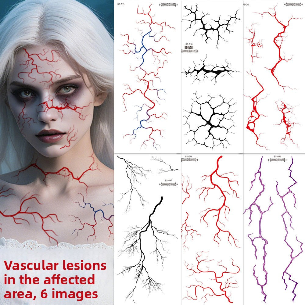 Halloween Scar Face Stickers Horror Makeup Set