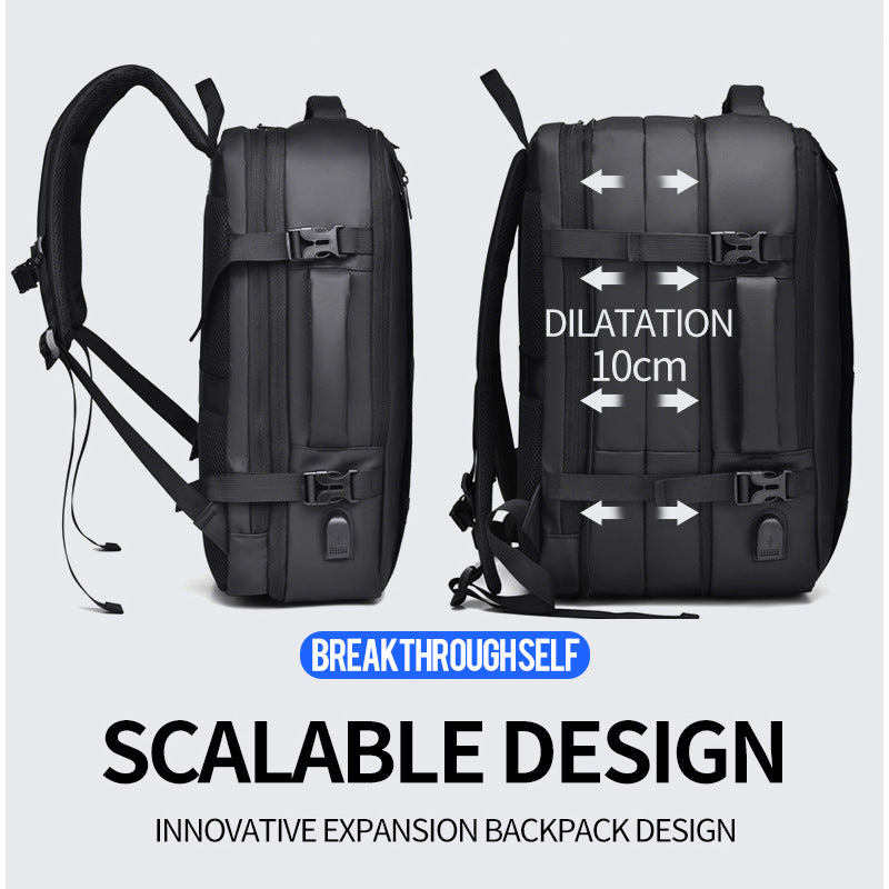 Expandable Laptop Backpack with USB Port