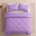 Three-Piece Quilted Solid-Color Bedding Set