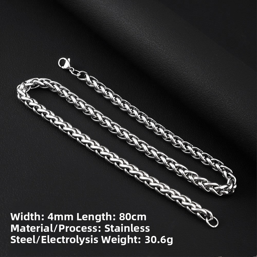 Titanium Steel Keel Chain Necklace