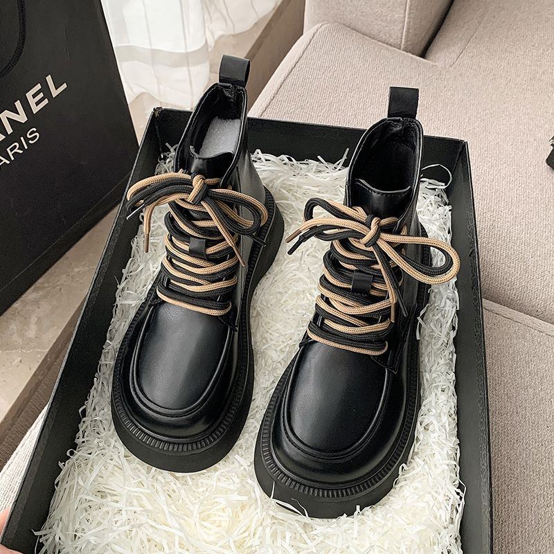 Women's Round Toe Thick Sole Short Boots