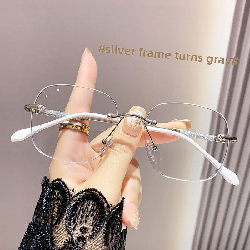 Photochromic Anti-Blue Light Frameless Glasses