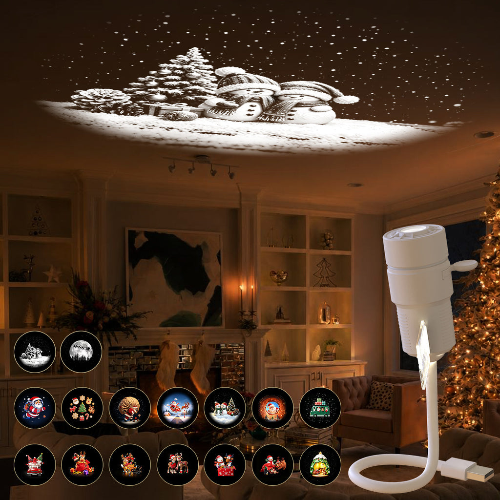 Starry Sky Projection Night Light with Multiple Slides