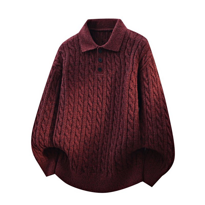 Twisted collar sweater