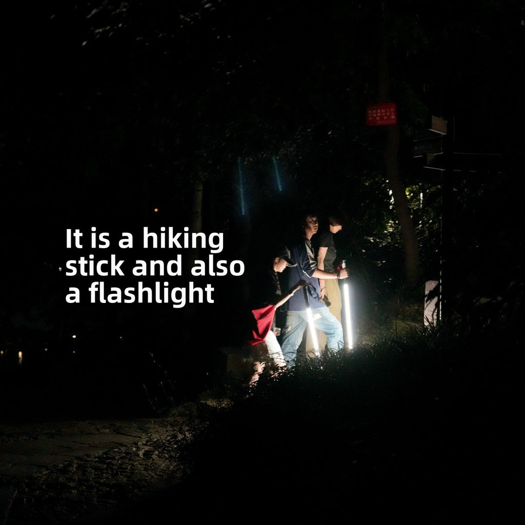 Luminous Trekking Poles with LED Light