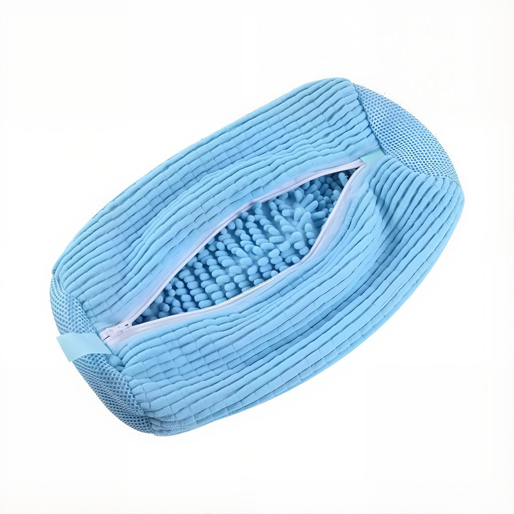 Chenille Shoe Washing Bag for Machine Wash