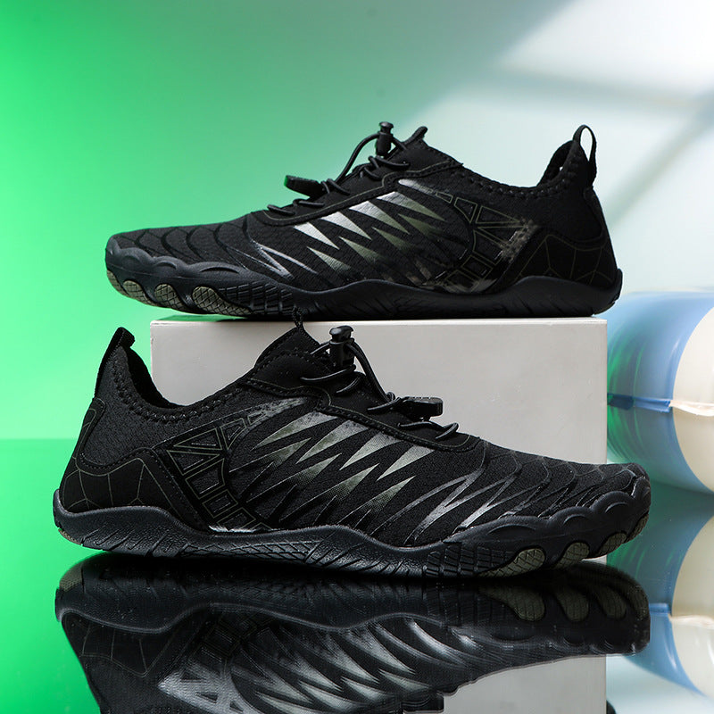 Mountaineering hiking and stream-wading shoes