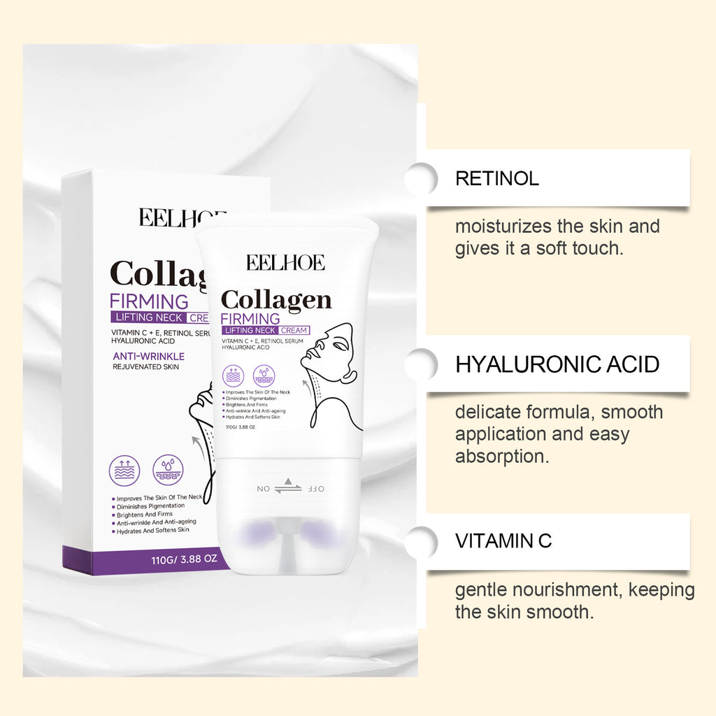 Collagen Roller Neck Cream for Skin Hydration and Elasticity