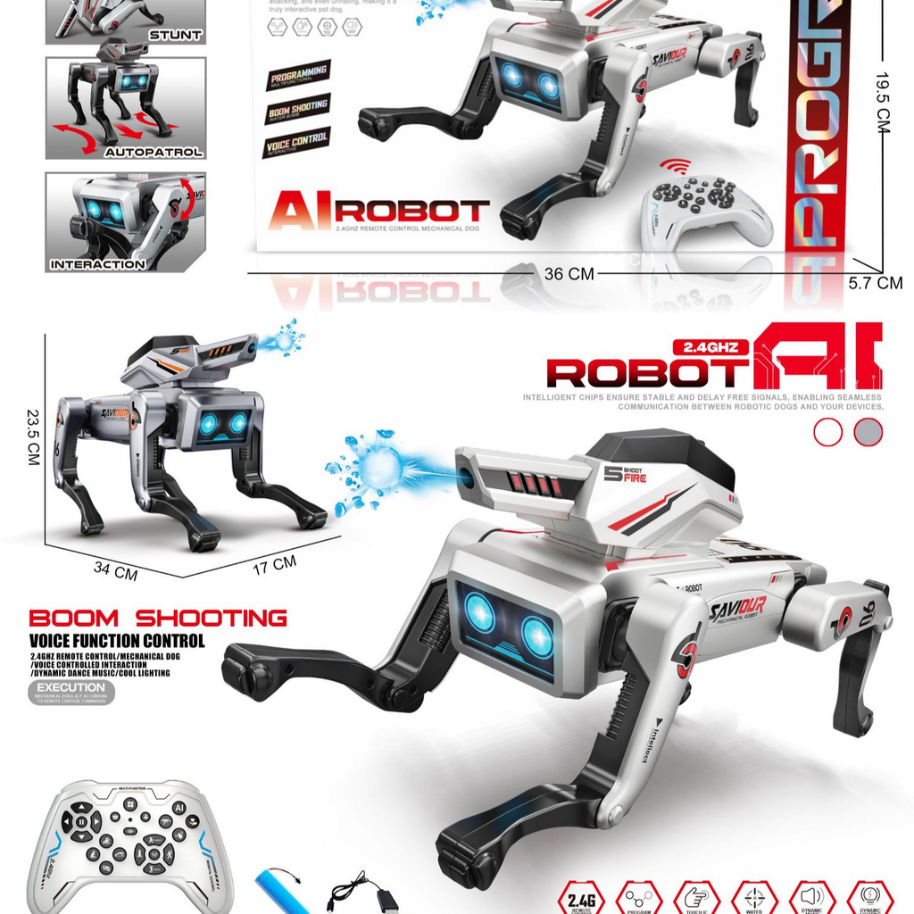 AI Intelligent Robot Dog with Voice Control