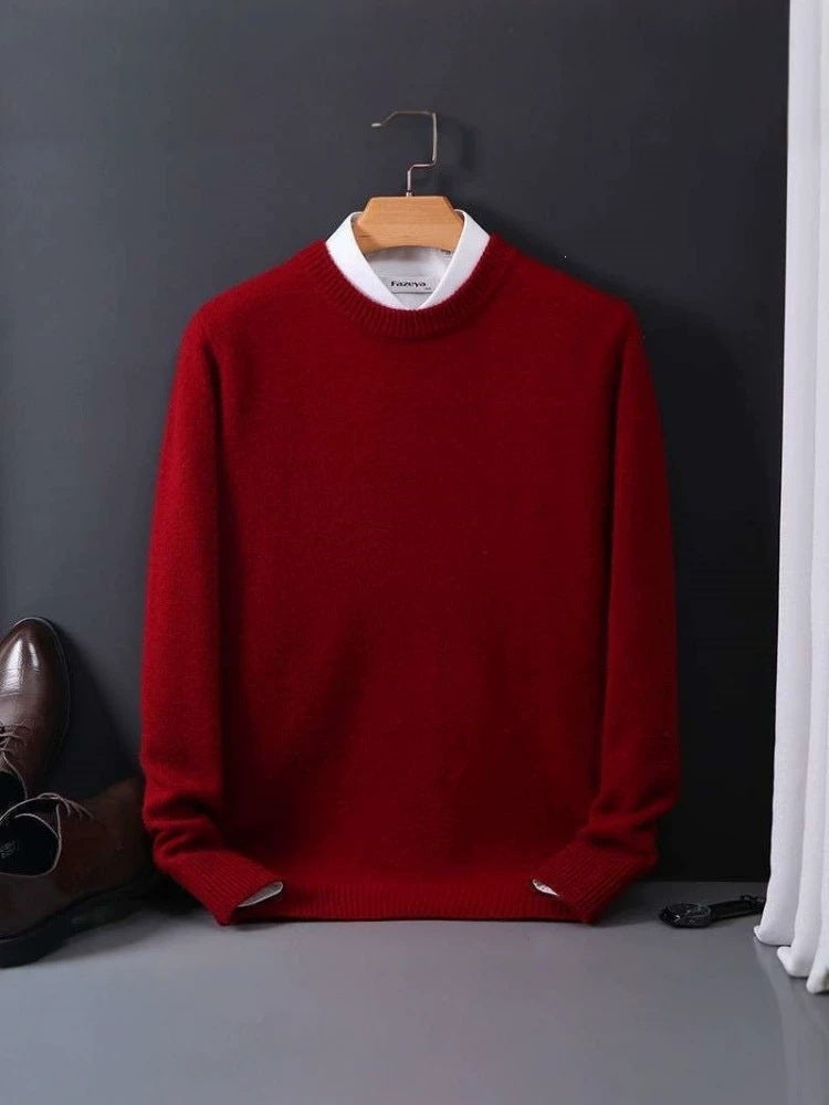 Men Round Neck Knitted Sweater