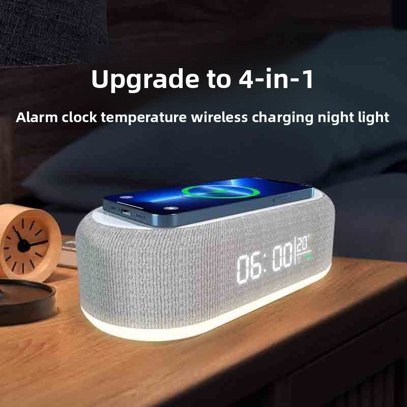 Multi Function Wireless Charging Desktop Clock