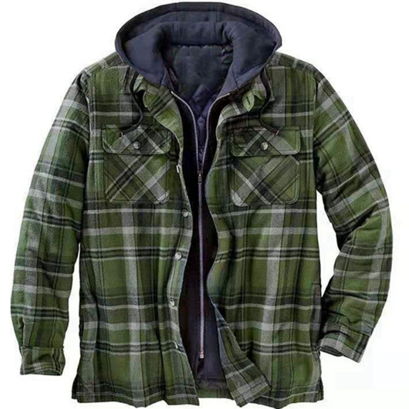 Men's Thickened Hooded Jacket
