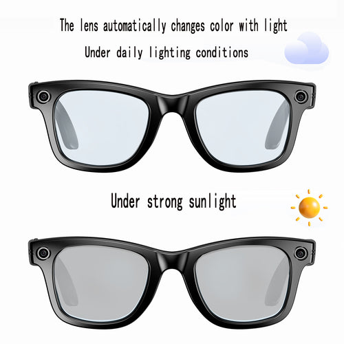 8MP AI Smart Glasses with Camera Translation and Anti-Shake Video Recording
