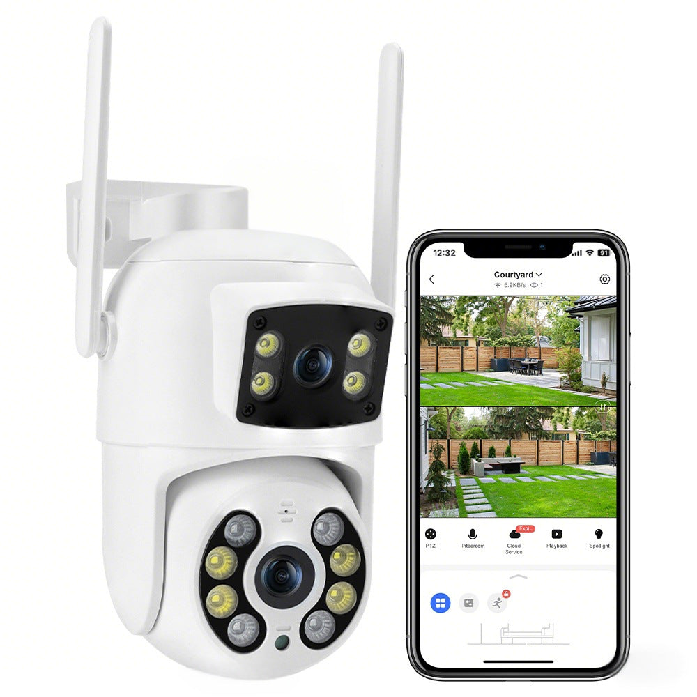 Wifi Security Camera 360 Panoramic View Waterproof