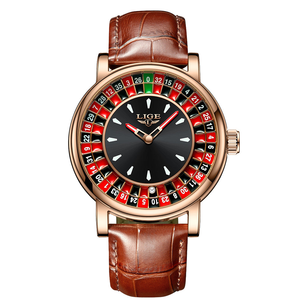 Lige Multi-Function Men's Wrist Watch