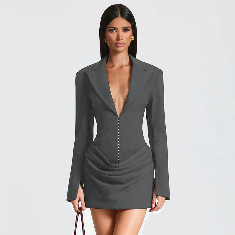 Mini figure-hugging dress for women