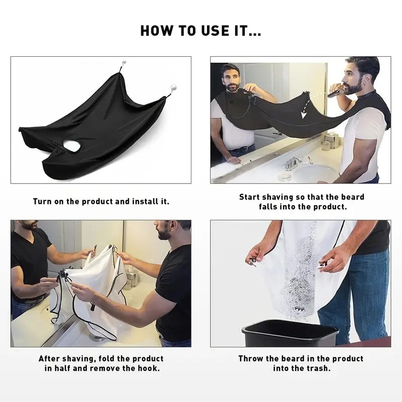 Barber Cape with Suction Cup Hook