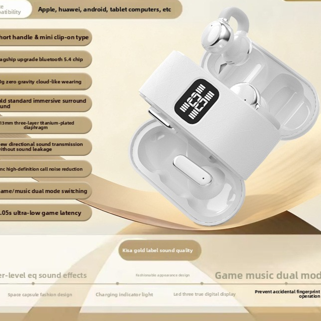 Wireless Bluetooth Ear Clip Headphones