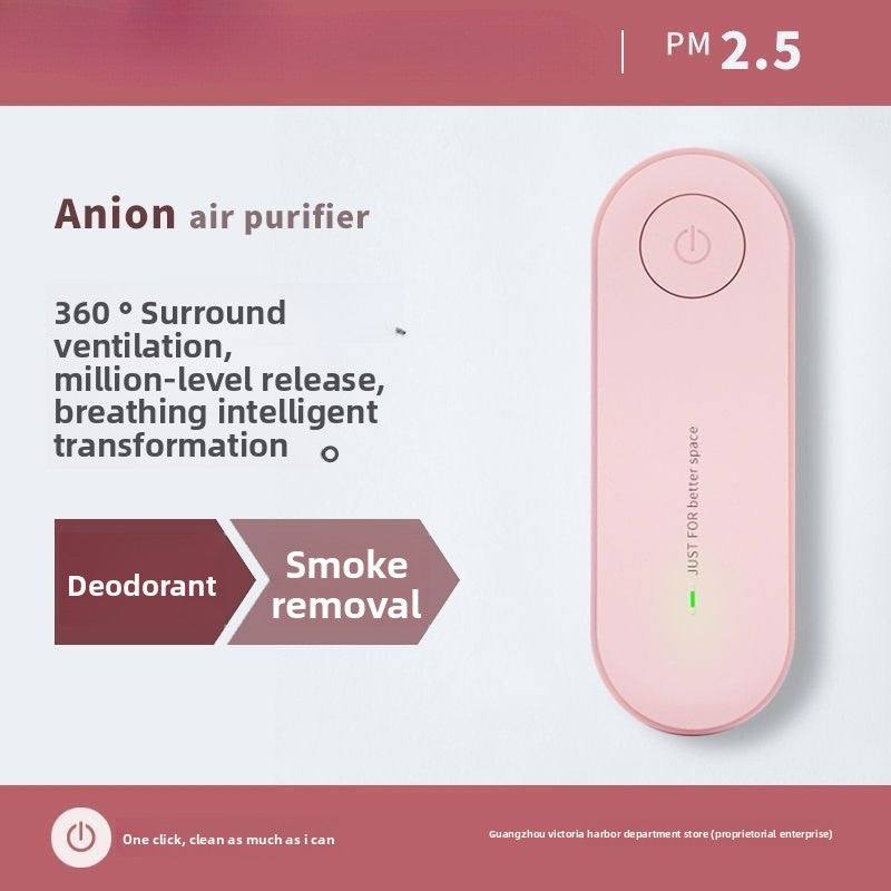 Mini Air Purifier with Negative Ion Technology