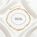 Geometric Lock Bone Chain Necklace