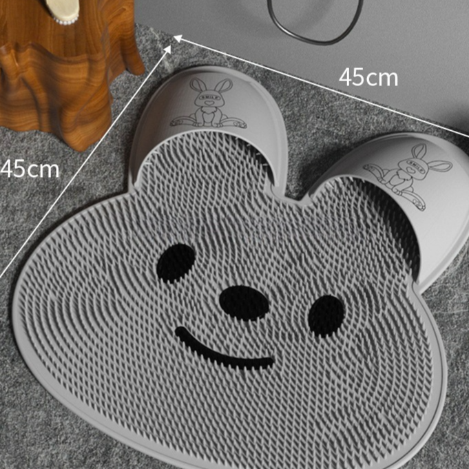 Rabbit Foot Scrub Bath Mat