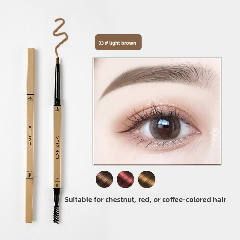 Small gold bar eyeliner brush