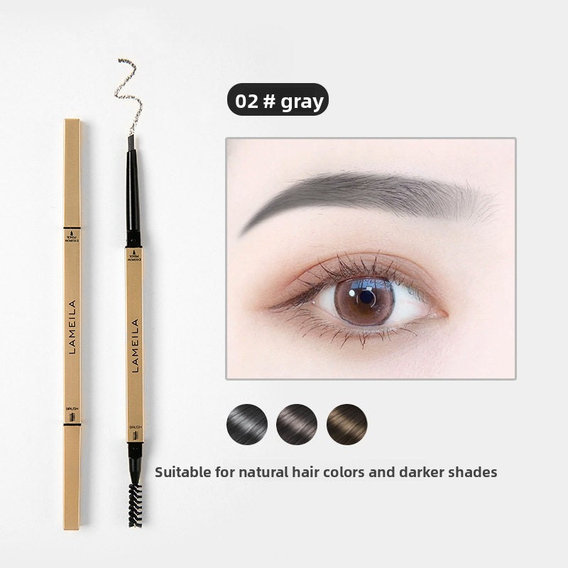Small gold bar eyeliner brush