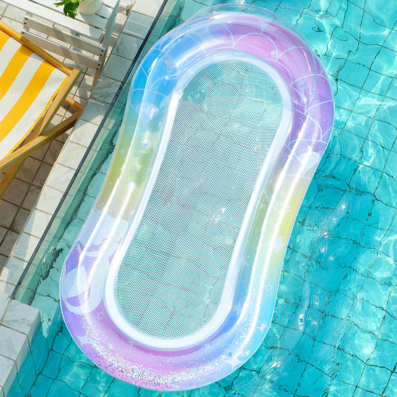 Mermaid floating bed adult swimming ring water inflatable