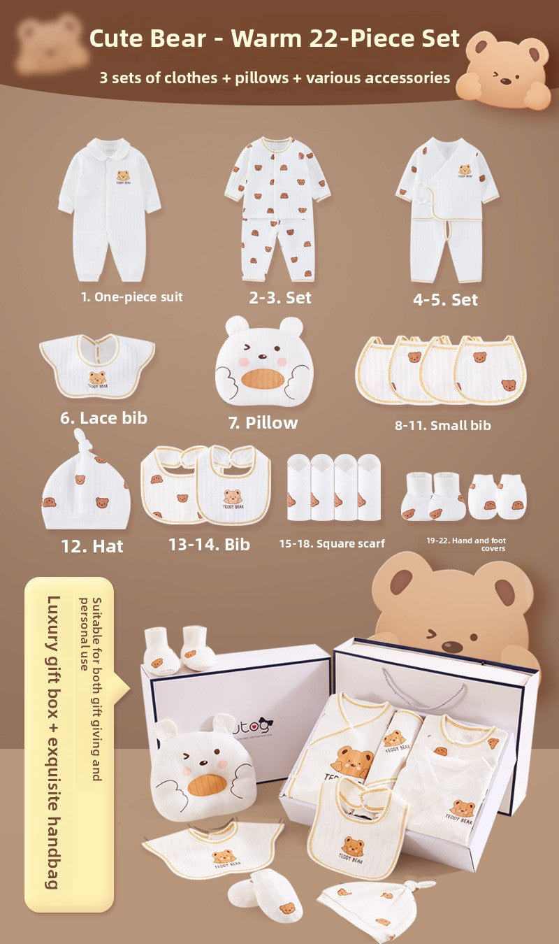 Newborn gift set with baby clothes