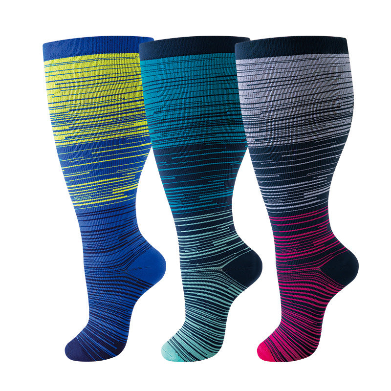 Thickened and oversized compression stockings