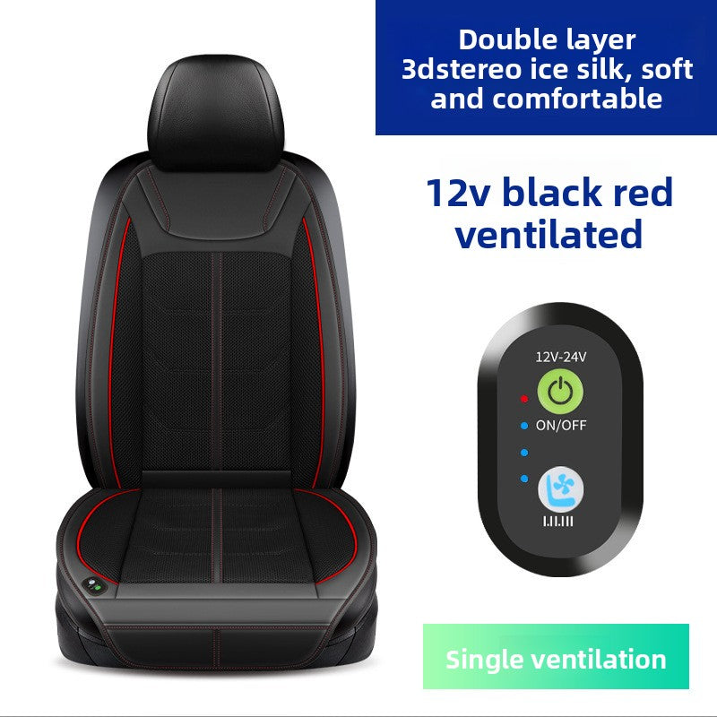 Car air conditioning, cooling and ventilation seat cushion