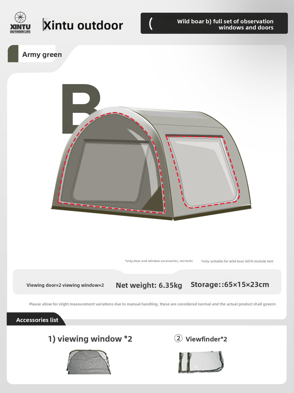 Modular Inflatable Camping Tent