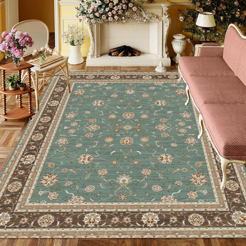 Retro Elegant Imitation Cashmere Floor Mat