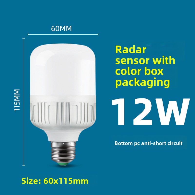 Smart Motion Sensor Voice Control LED Light Bulb