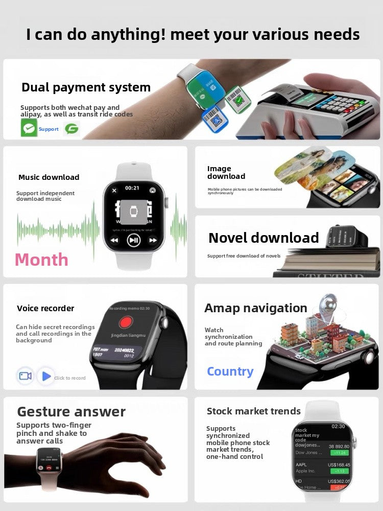 Smart Watch with Health Monitoring and Bluetooth Calling