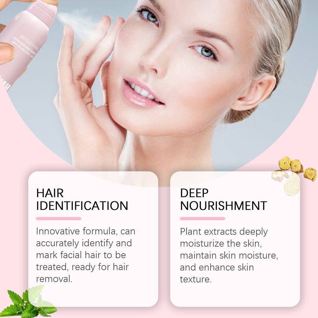 Facial Hair Moisturizing Spray with Eyebrow Trimmer Set