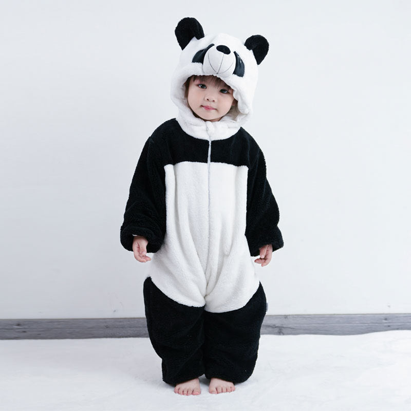 Animal Print Baby Romper Long Sleeve Jumpsuit