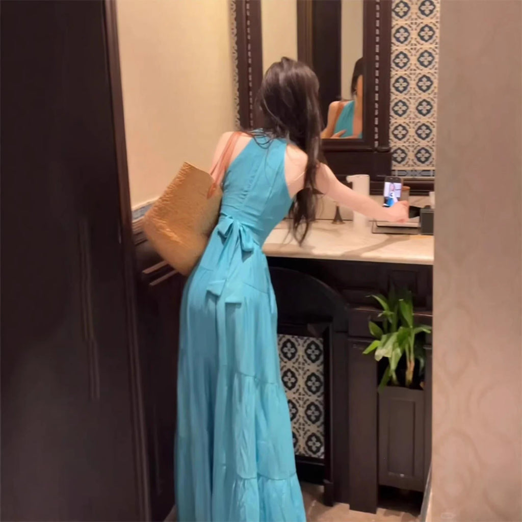 Elegant Halter Neck Summer Dress
