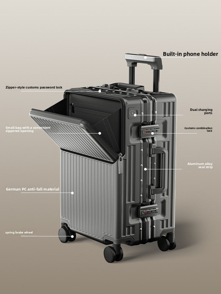 Multifunctional Front Open PC Suitcase
