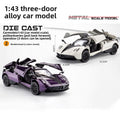 Three-Door Alloy Pull Back Toy Car Model