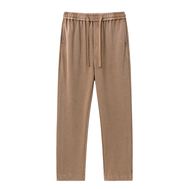 Men's Straight Leg Cotton Casual Pants