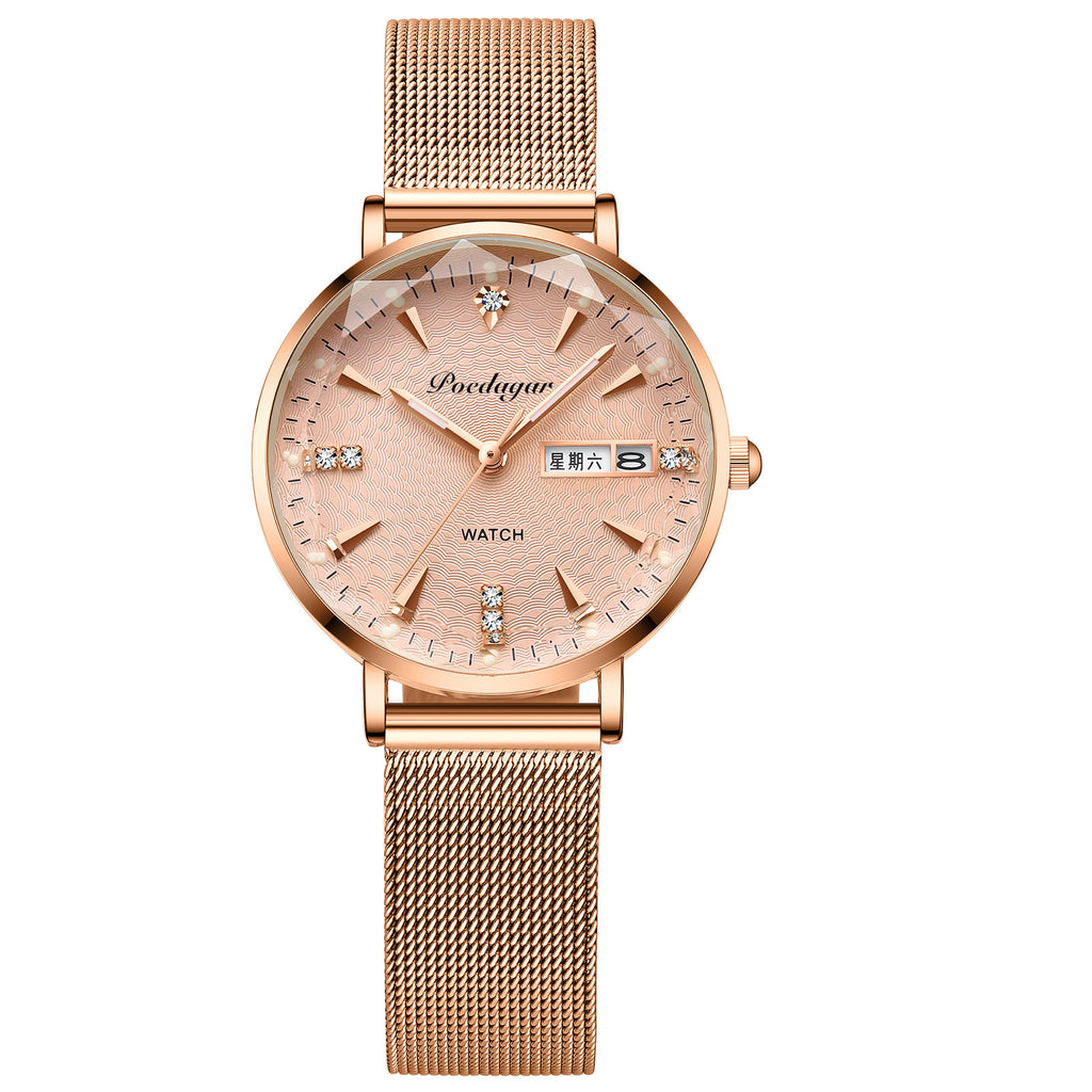 Waterproof luminous women?s watch