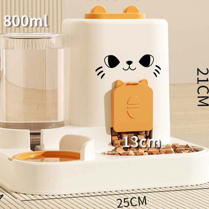 PP Automatic Pet Feeder and Water Dispenser Bowl for Cats and Small Dogs
