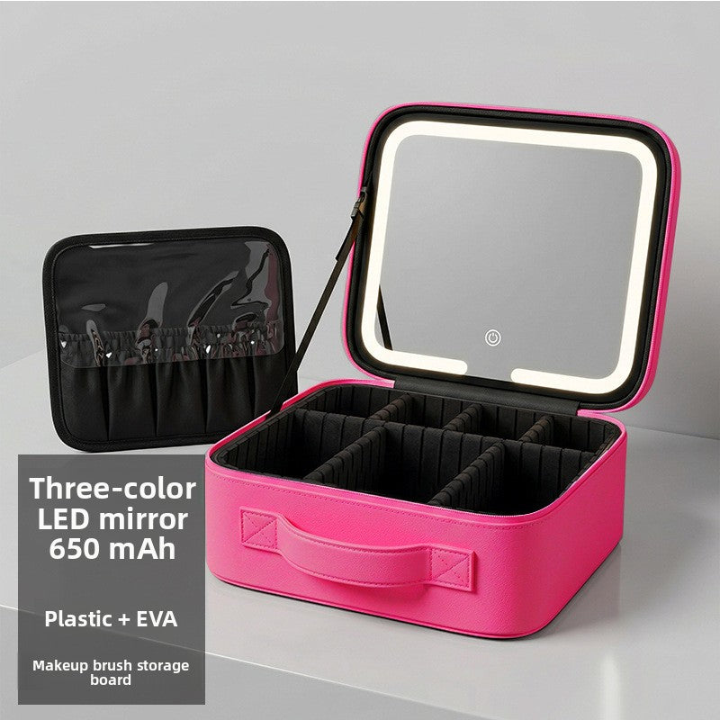 LED Lighted Makeup Bag with Mirror
