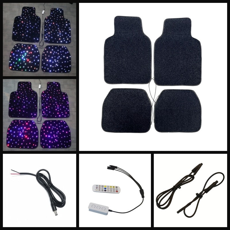 Fiber Optic Illumination Car Mats Set